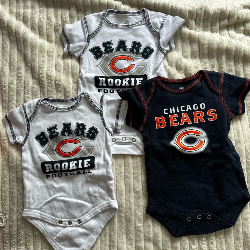 Team Apparel Infant Bodysuit Set - Navy and Orange